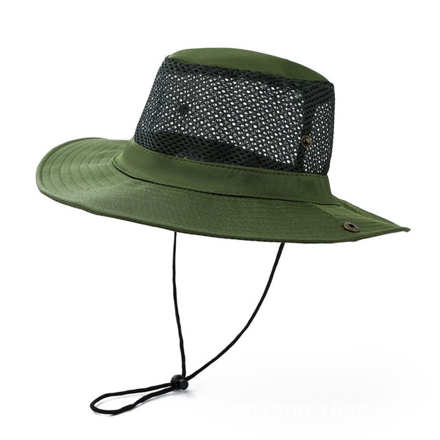 2DXuixsh Men Summer Hat Outdoor Boonie Hat Wide Brim Breathable Fishing Sun  Hat for Men/Women Waterproof Wide Brim Bucket Hat Boonie Hat for Fishing  Hiking Garden Beach Drippy Hats Khaki One Size 
