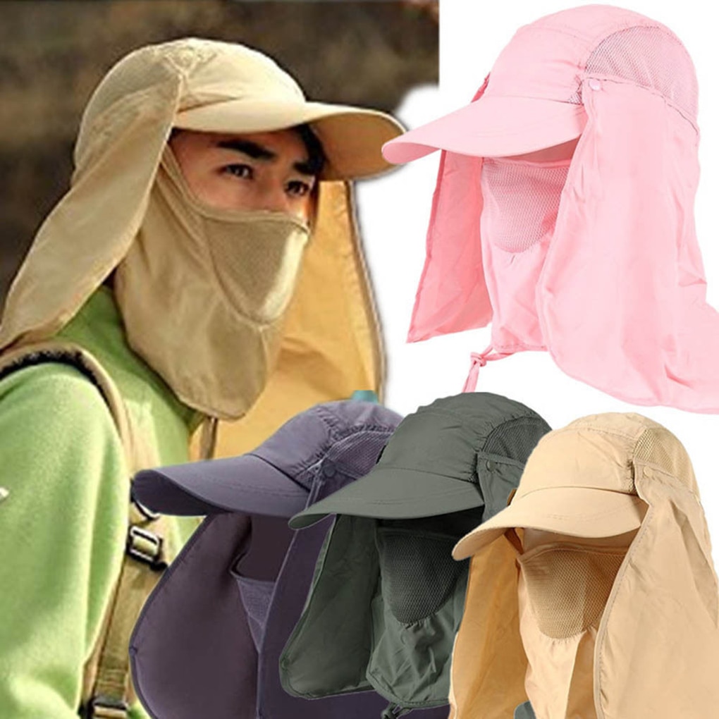 Sun Protection Fishing Cap with Neck Cover