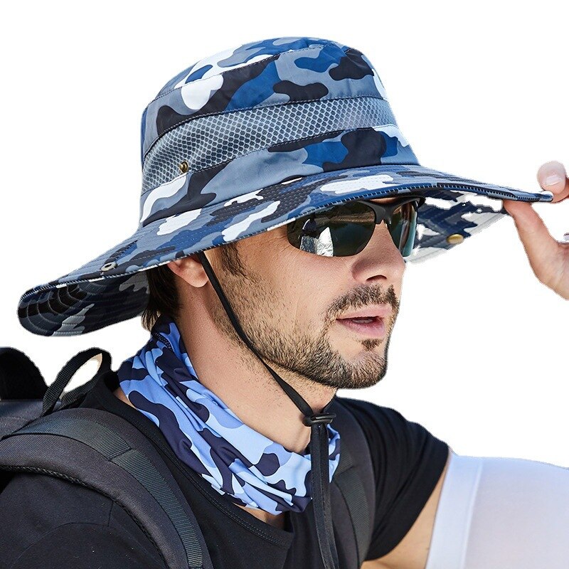 UTHAI S120 Mens Wide Brim Boonie Hats For Men Breathable Sun