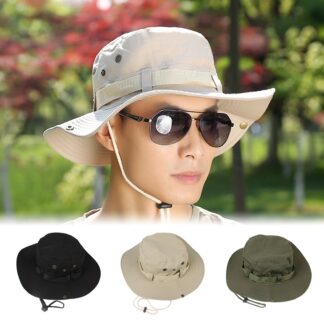  MAXBUS Beach Sun Hat UV Protection Hat, Men Marguerite  Embroidery Fisherman Hat Bucket Cap : Clothing, Shoes & Jewelry